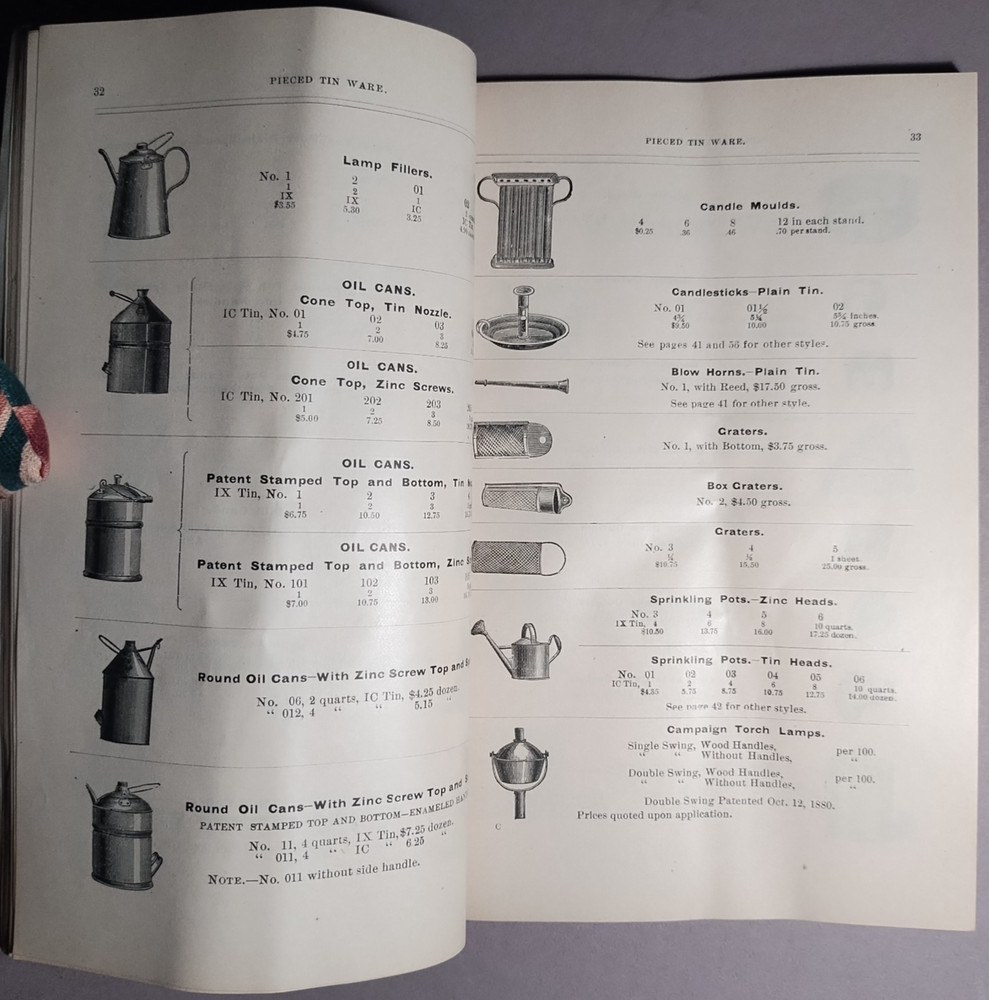 1885 Sidney Shepard Cookware Tinware Houseware Tin Metal Catalog B3-101