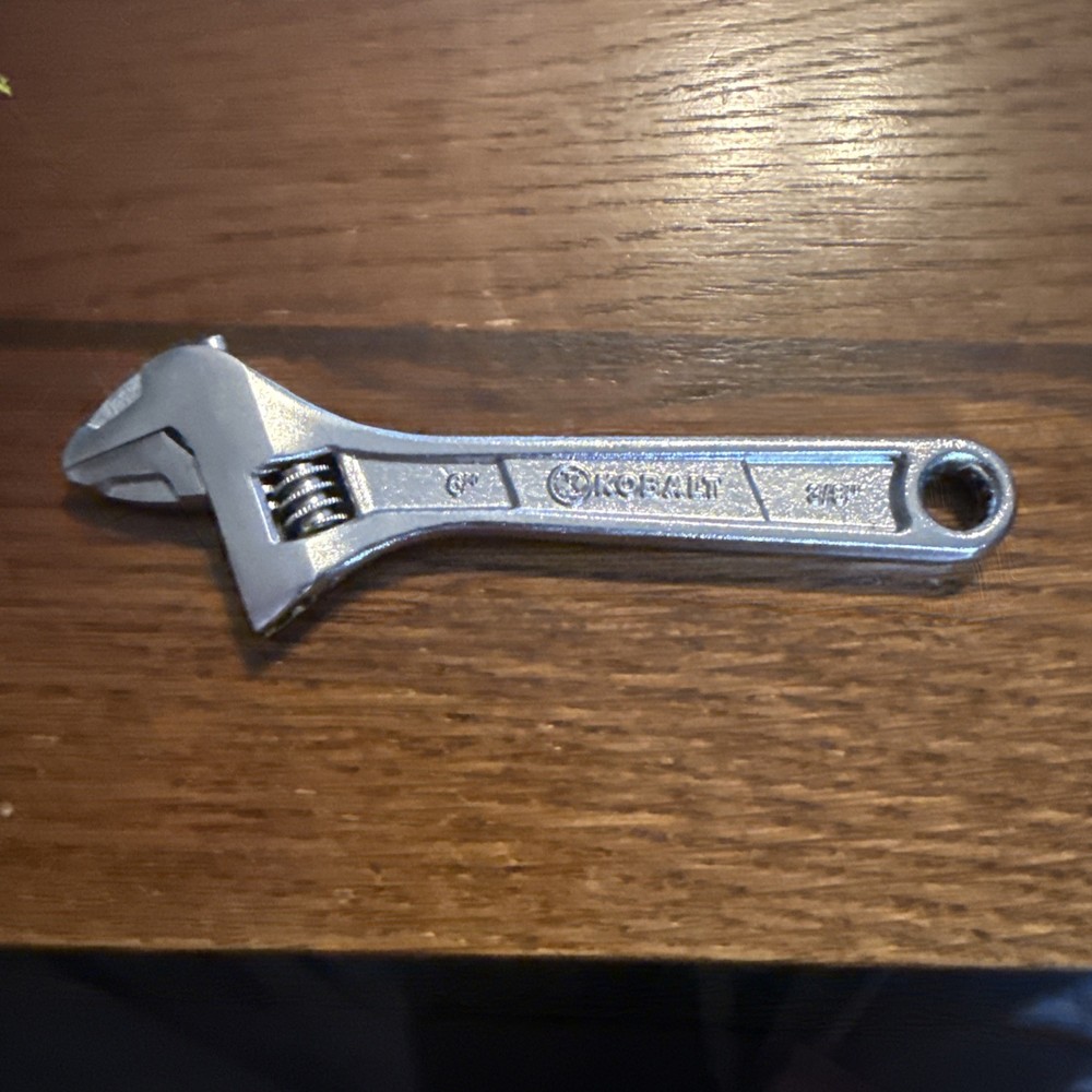 Kobalt 6” Chrome Adustable Wrench 150 Mm