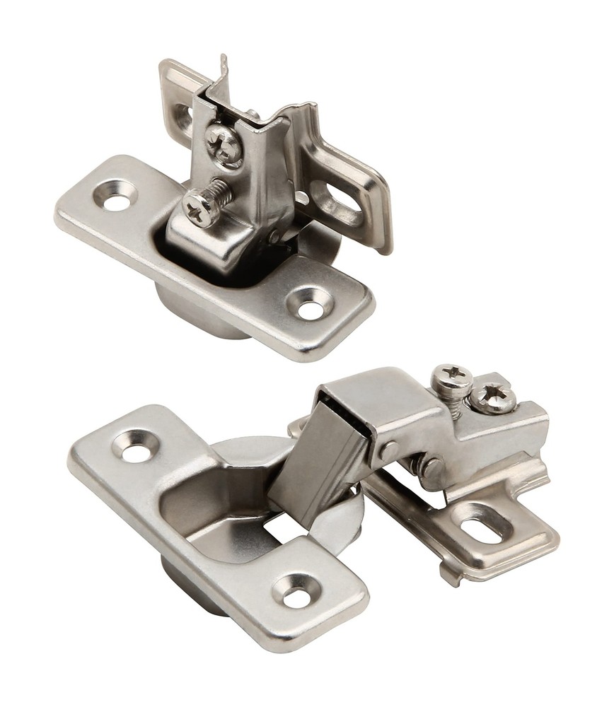 Face Frame Concealed Euro 105Deg Self Closing Compact Cabinet Hinges, 10 Pack