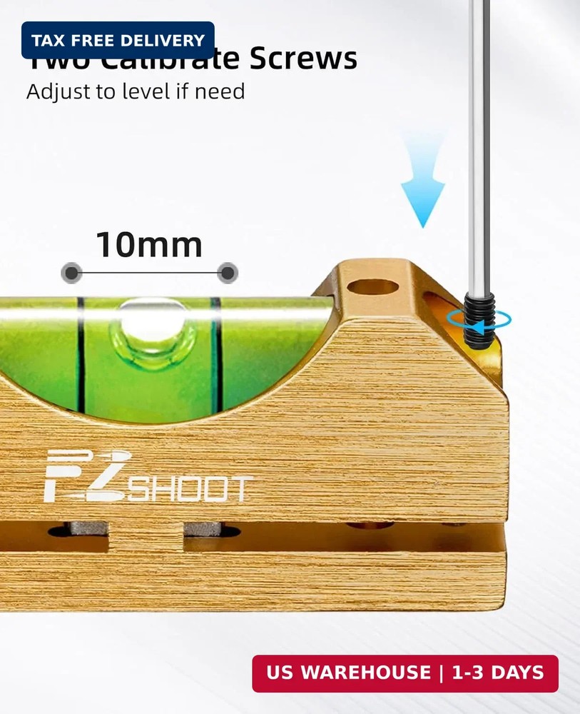 EZshoot Scope Leveling Kit with High-precision Bubble Leveling System Magnetic U