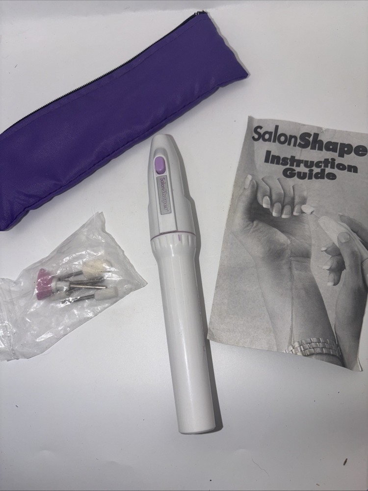 SalonShaper Electric Nail File & Drill Portable Battery with Case & Drill Bits