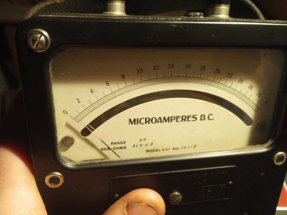 Vintage Microamperes Meter Nice