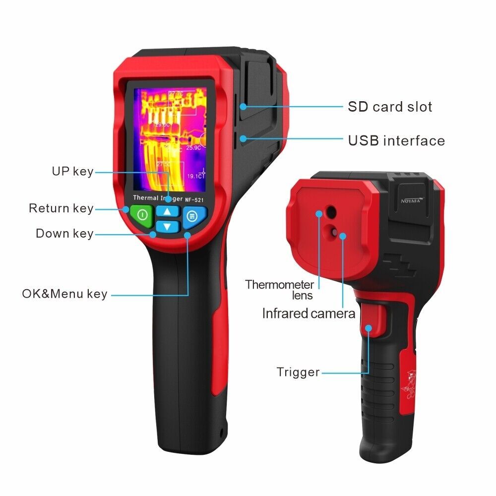 Hot Infrared Thermal Imager Camera Temperature Detector -10 to 400C PC Software