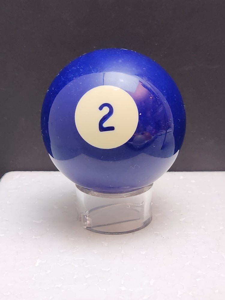 Replacement Vintage Billiard Pool Ball 2 1/4" SURE-SHOT #2 Solid Blue