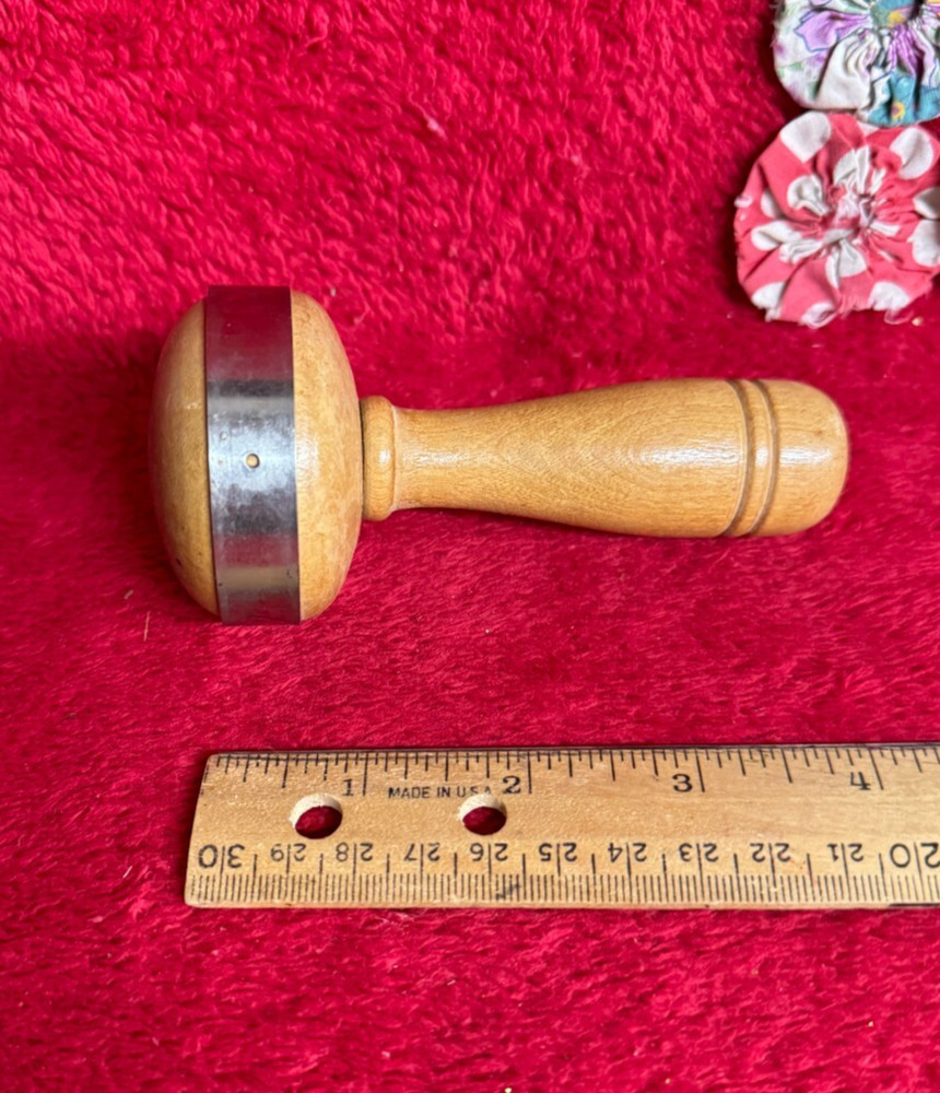 Vtg Wood Sock Darner