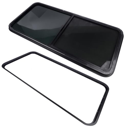 48" Width X 22" Height Horizontal Slider RV Window W/Screen & Interior