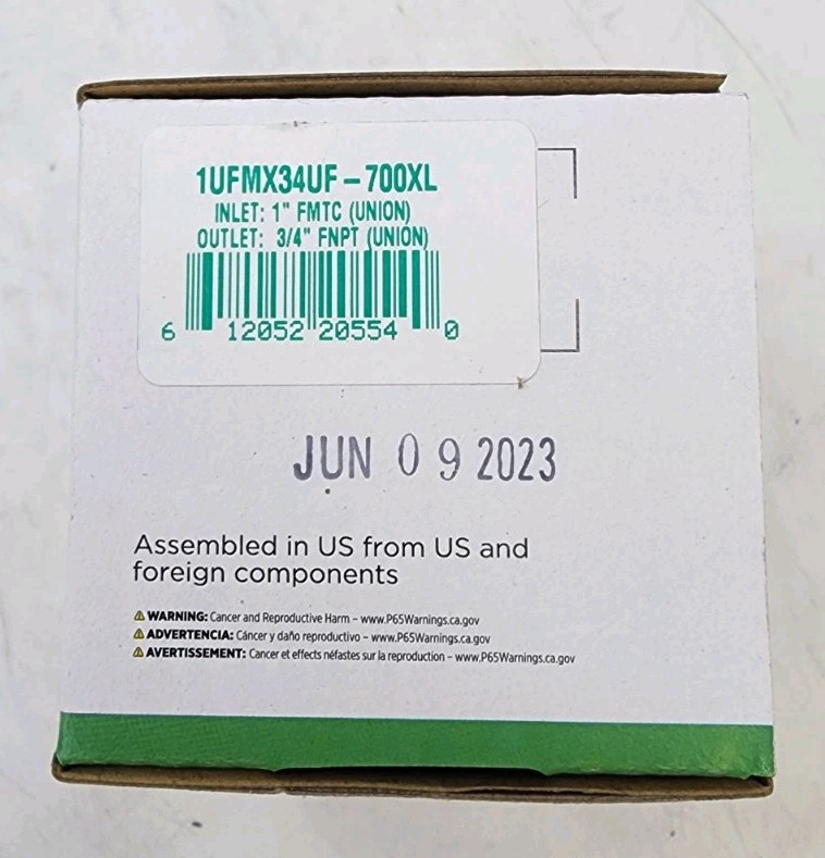 Zurn Wilkins 1UFMX34UF-700XL Dual Check Valve Outlet 3/4" FNPT / Inlet 1" FMTC