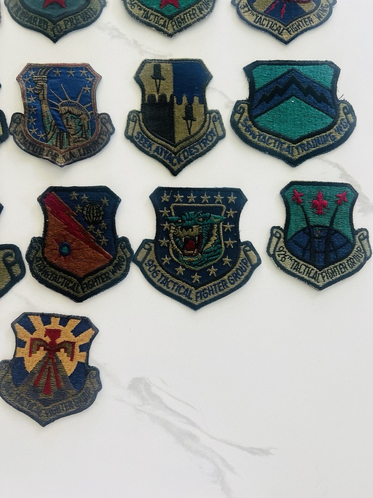 USAF ANG 21 Subdued Tactical Fighter Wing Patch Lot