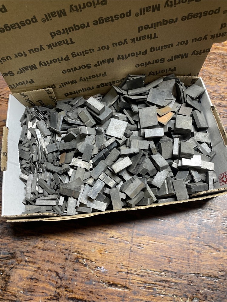 LETTERPRESS LEAD TYPE SPACERS 9 Lbs Various Sizes And Widths 12-24 Pt