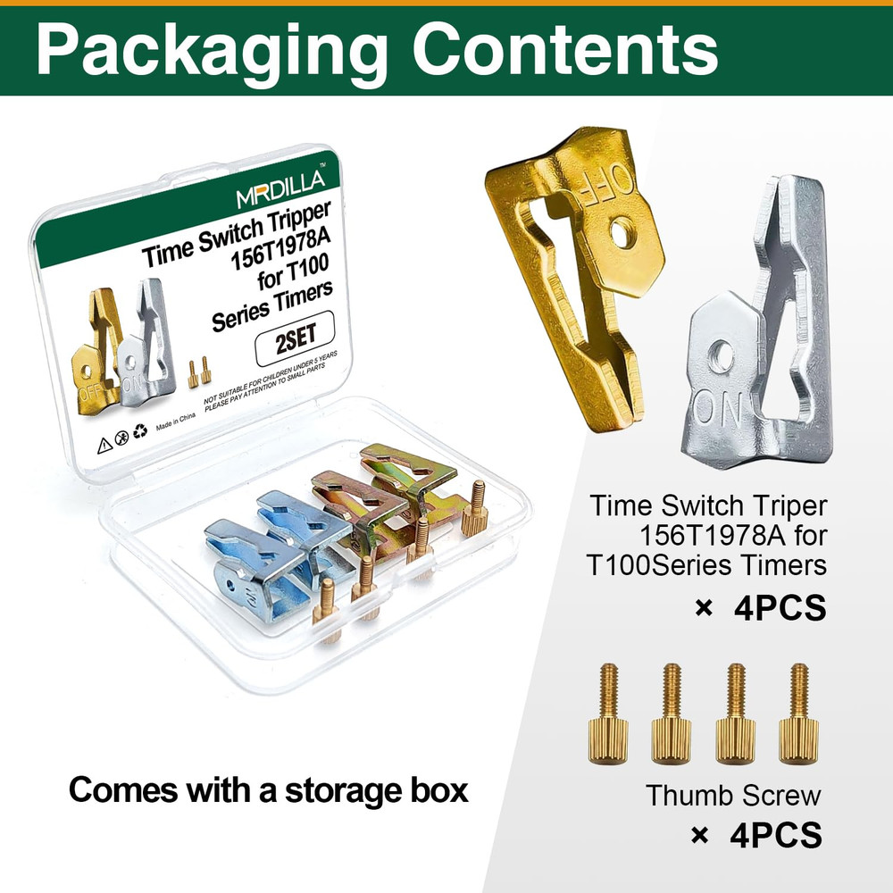 4 Pcs Pool Timer on off Clips Compatible with 156T1978A Intermatic Pool Timer T