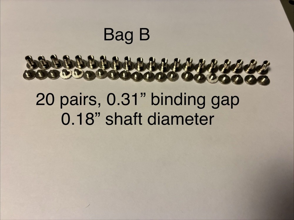 Metal Book Binding Post Assortment
