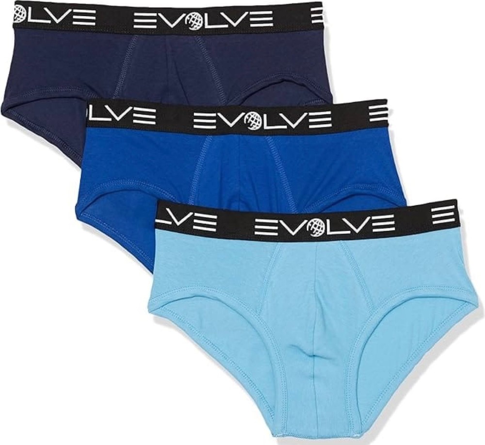 EVOLVE by 2(X)ist Cotton No-Show Brief 3 Pack -Medium