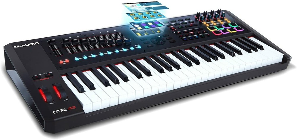 M-Audio 49-Key USB/MIDI Controller, Color display, Virtual Instrument Player