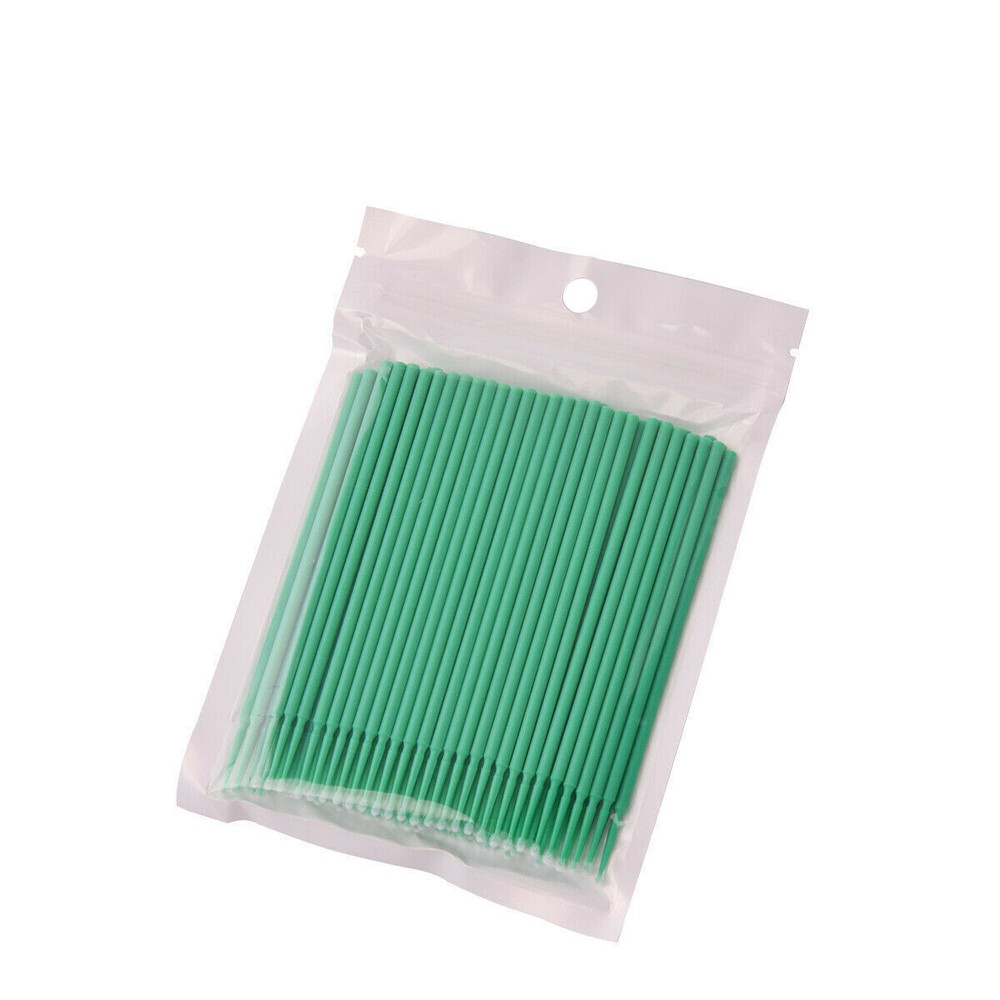 100 Pcs Dental Eye Micro Brush Tips Disposable Applicators Fine Regular Medium