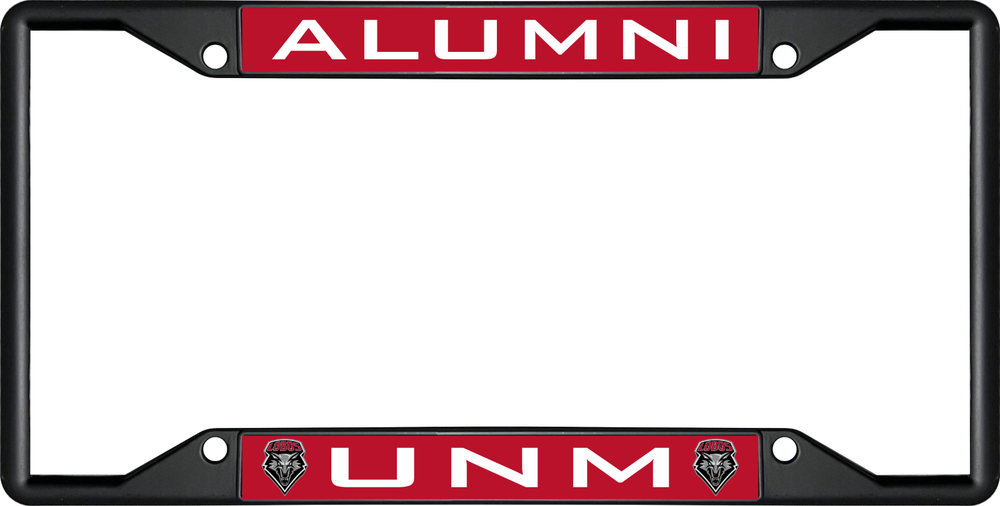New Mexico UNM ALUMNI Black License Plate Frame