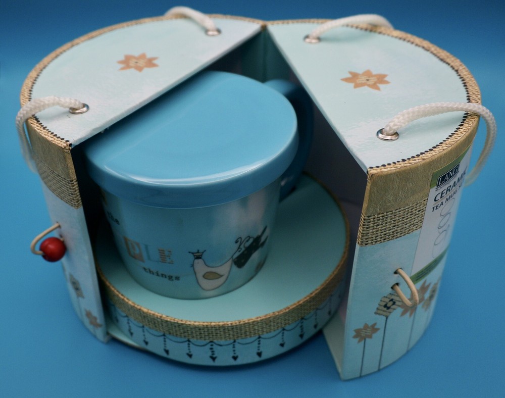 Lang Boxed Tea Mug Set “Embrace Simple”  Debbie Taylor-Kerman Artwork