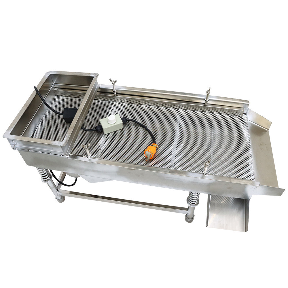 3mm 1-Layer Stainless Steel Linear Vibrating Screen Shaker Sieve Sifter Machine