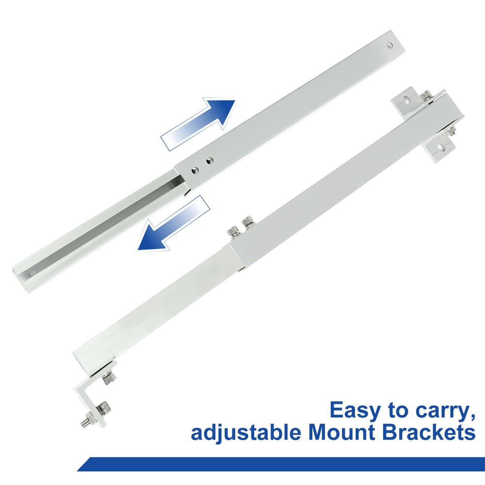 Adjustable Solar Panel Mount Brackets For RV Roof Boat Shed Any Flat Surface