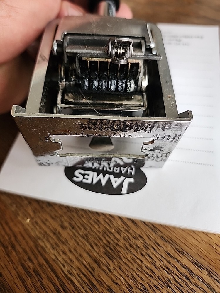 Rogers Automatic Numbering Machine Number Stamp Chrome 04213