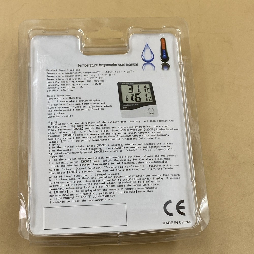 Simple Design Thermometer Indoor Digital Hygrometer Temperature Humidity Meter