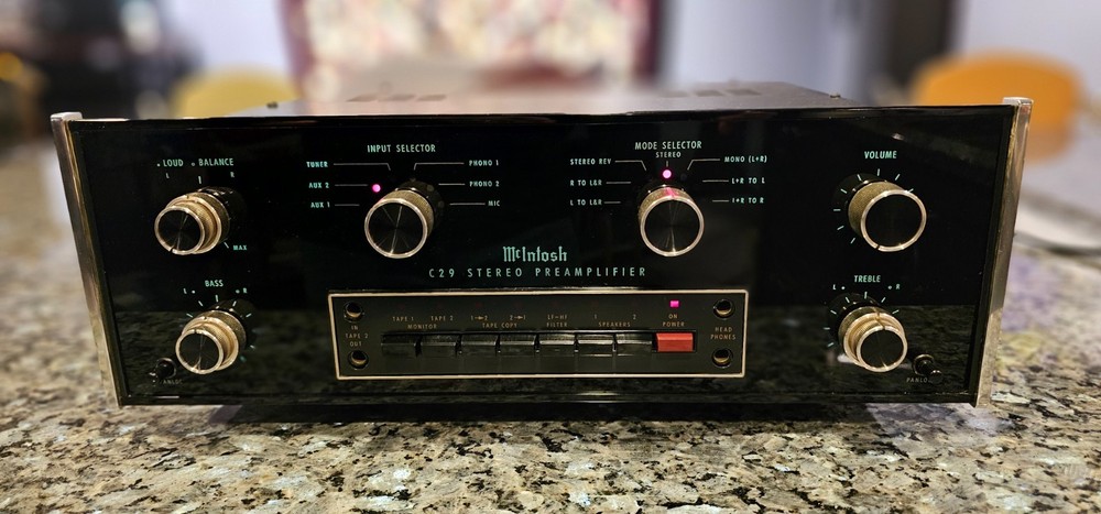 McIntosh C29 Solid State Stereo Preamplifier (Serviced & Recapped) All new RCAs