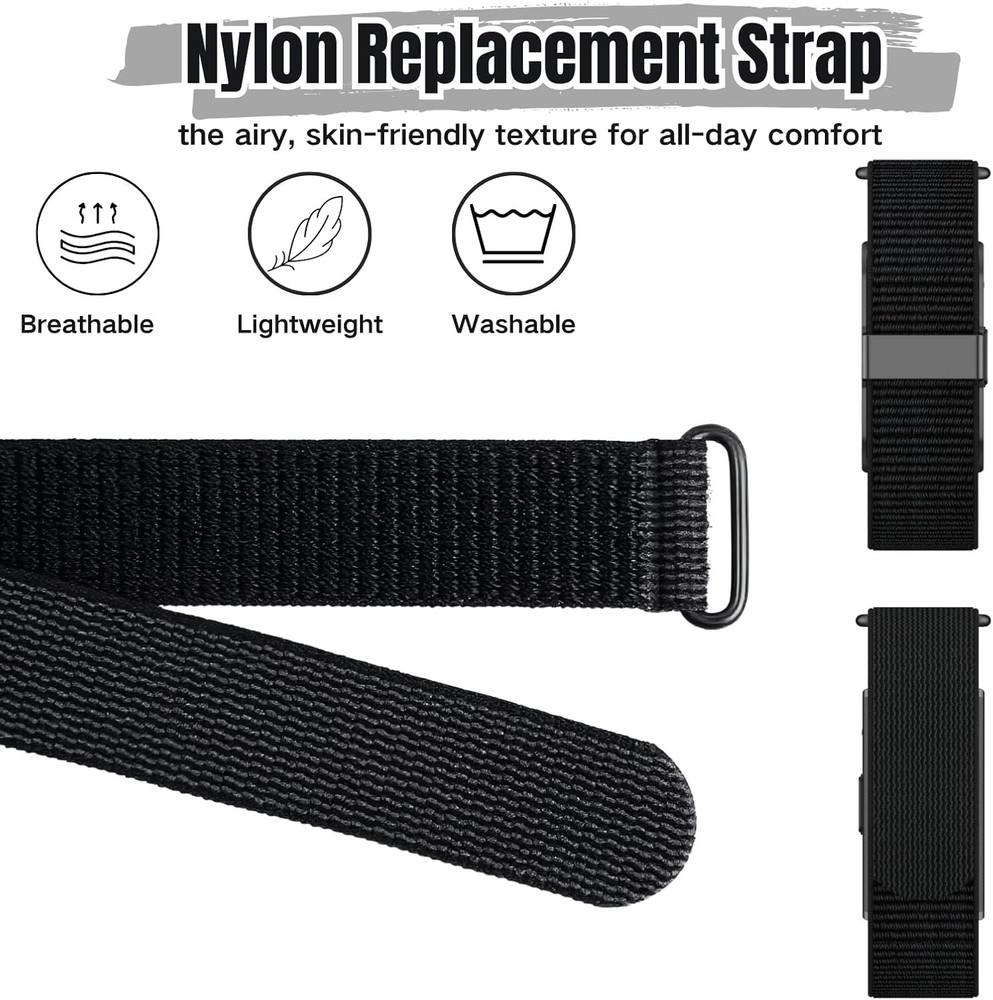 Bicep Bands Compatible with Hume Band, Nylon Loop Replacement Strap, Soft Bre...