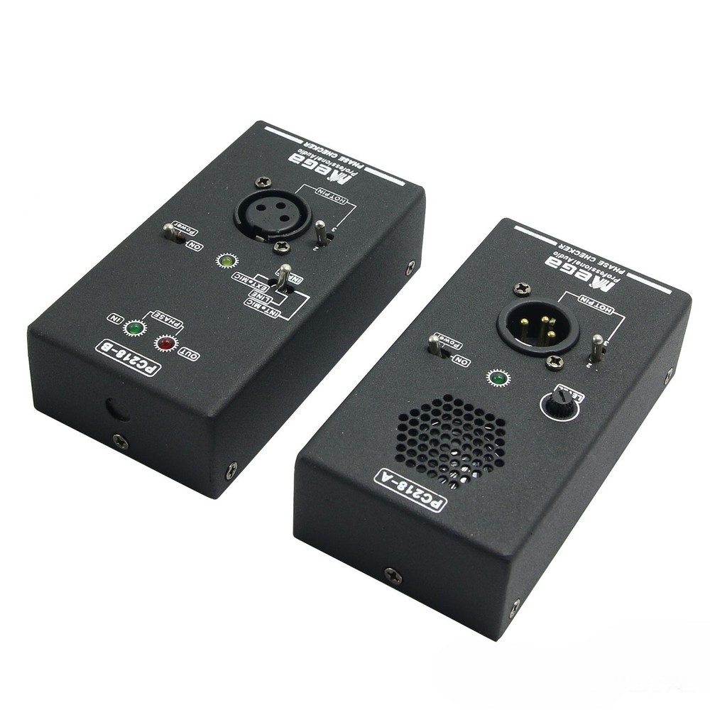PC218 Phase Polarity Tester Checker Detector Audio Speaker Mic Sound Testing