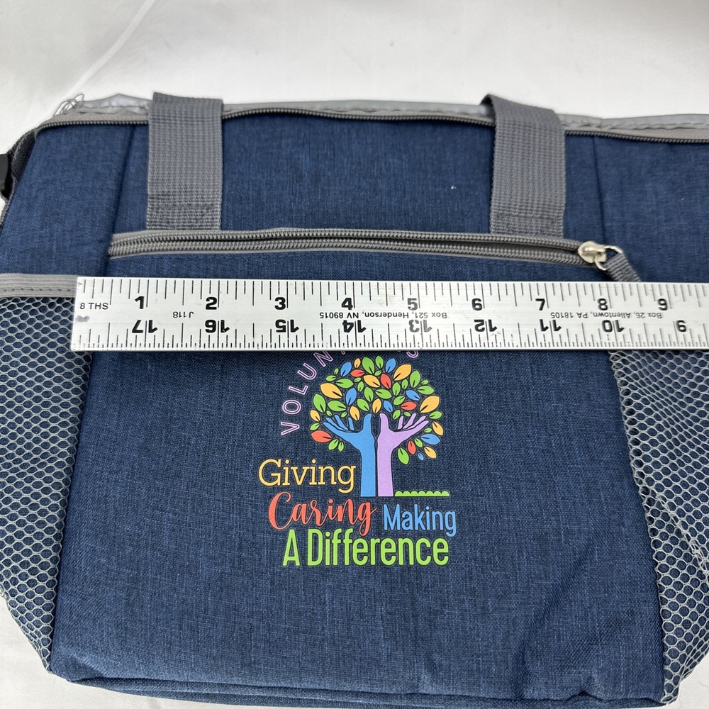 Lunch Thermal Bag Featuring Volunteers Making A Difference Blue New