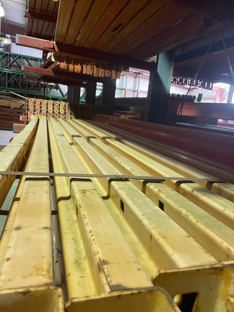 Used 99"x2.5" Teardrop Beams Pallet Racking Warehouse Rack
