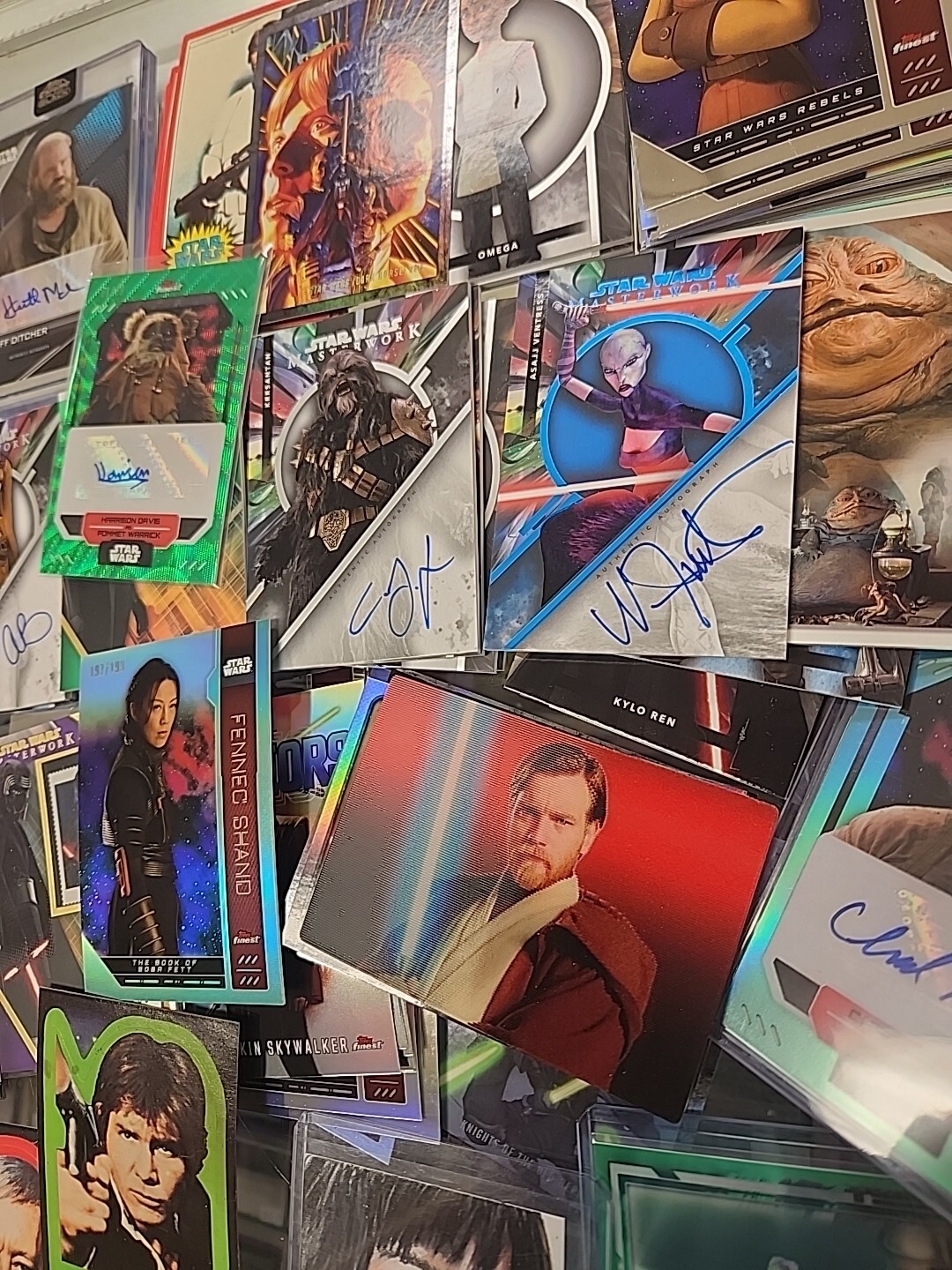 Star Wars Card Collection Lot Autos , Refractors, Numbered & More Vintage To New