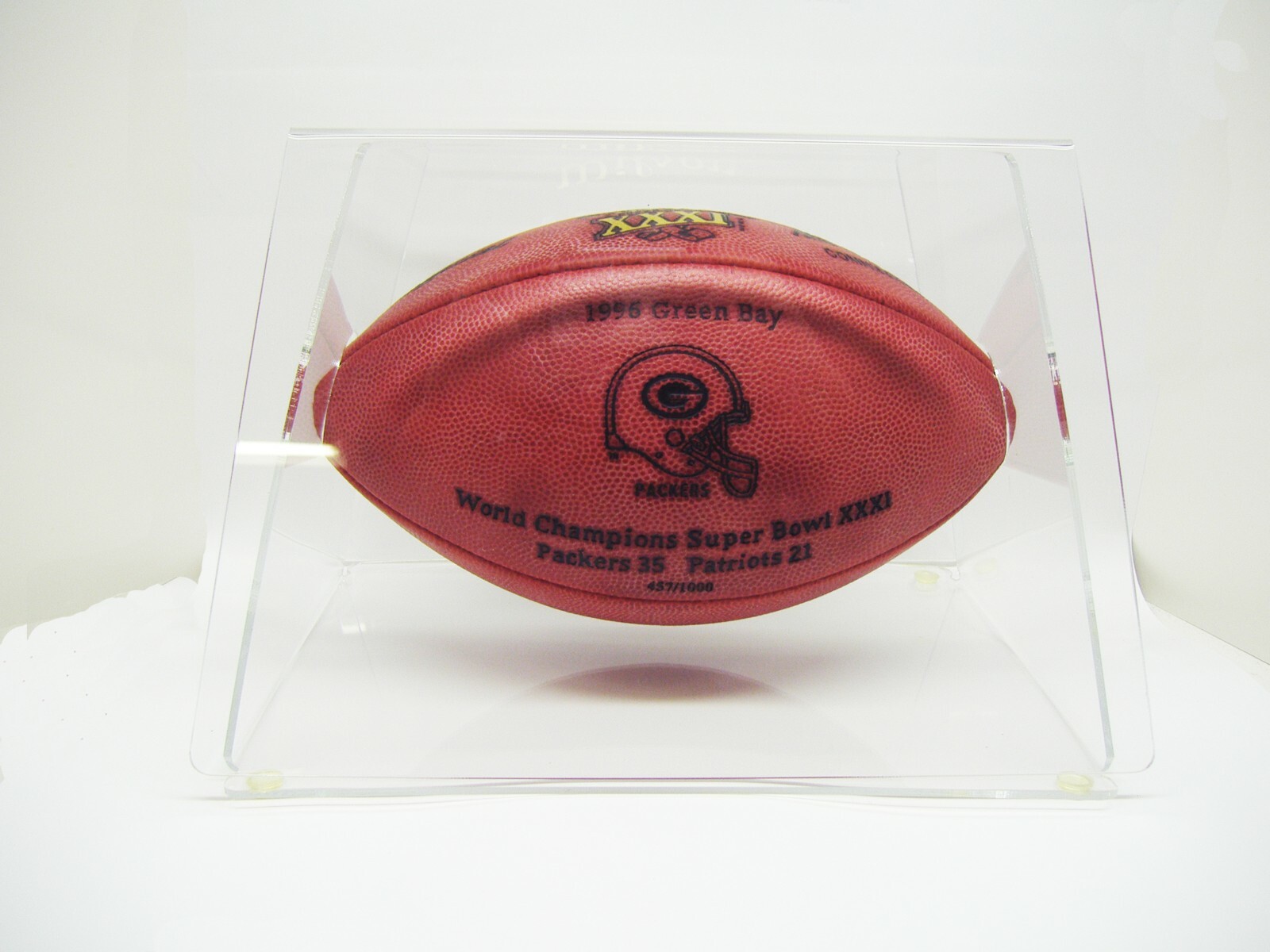 Green Bay Packers Serial Numbered Superbowl XXXI "Player" Game Ball 1 of a Kind