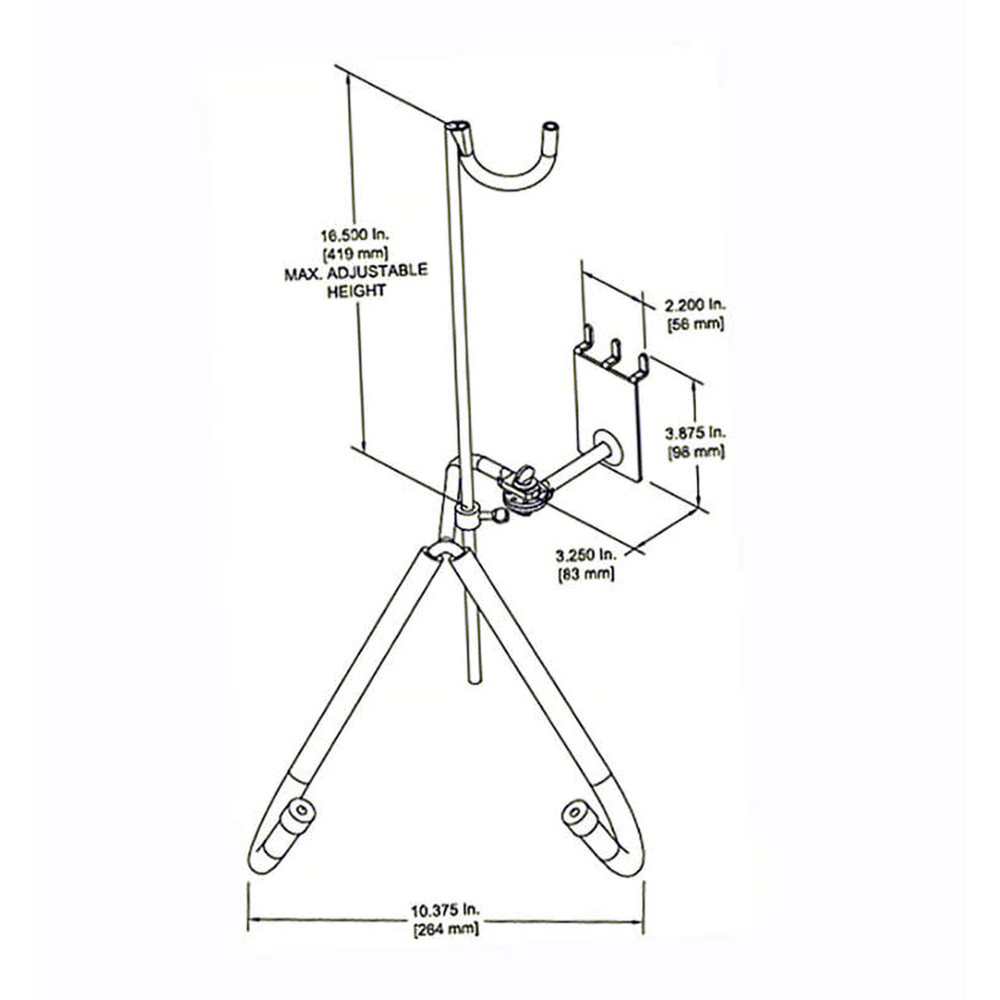 D'Luca Adjustable Baritone Saxophone Holder