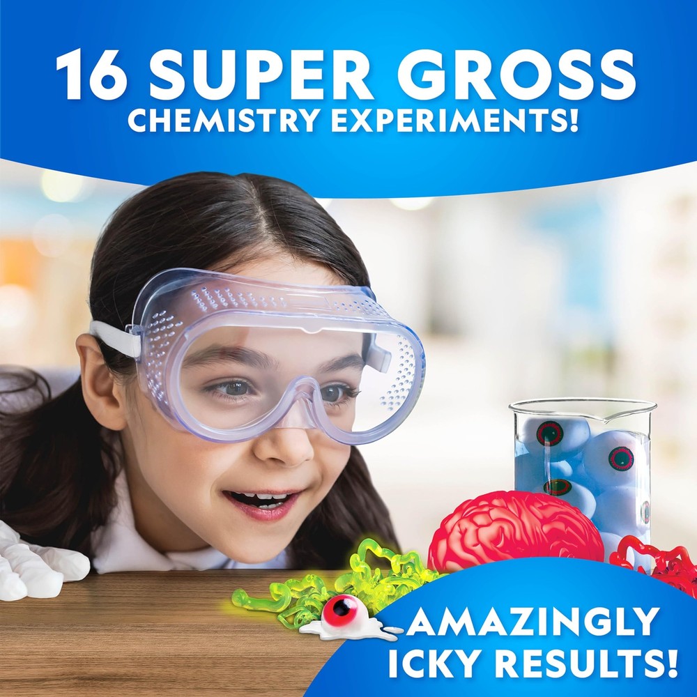 National Geographic Incredibly Gross Science Kit – 16 Disgusting Experiments ...