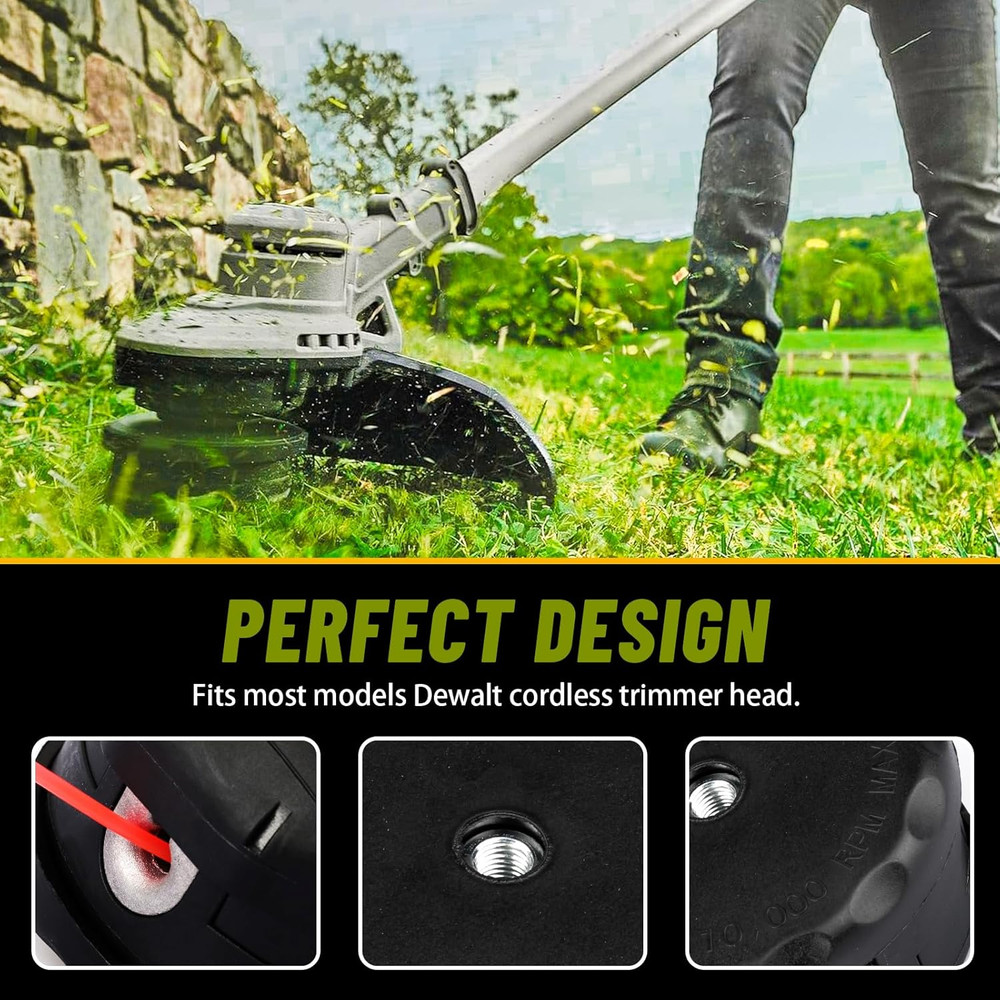DWO1DT995 Weed Eater Head Replacement for Dewalt Quick Load String Trimmer Head