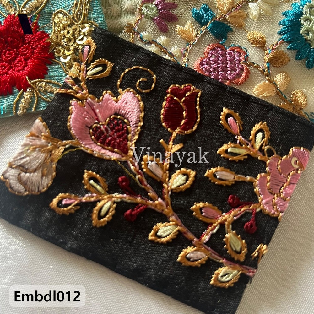 75 pc 2"-3" bundle, mix lot rhinestone beaded thread embellishment, junk journal