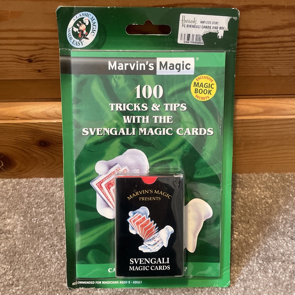 Marvin's Magic Svengali Magic Cards Tricks & Tips Deck Magic Book secrets NEW