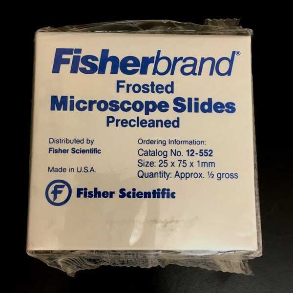Fisherbrand Frosted Microscope Slides, precleaned, bx/72
