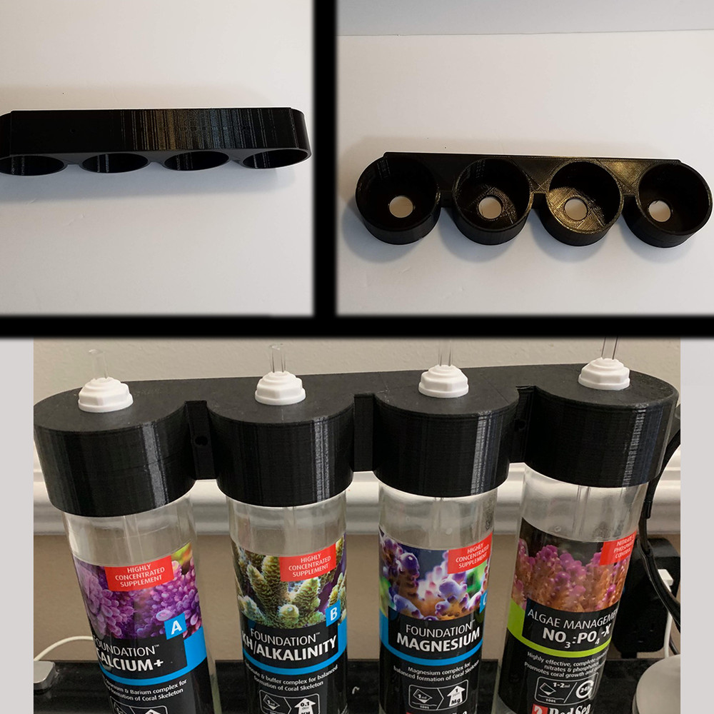 Wall Mountable Voss Bottle Holders – 375ml - 3D Printed - Many Colors