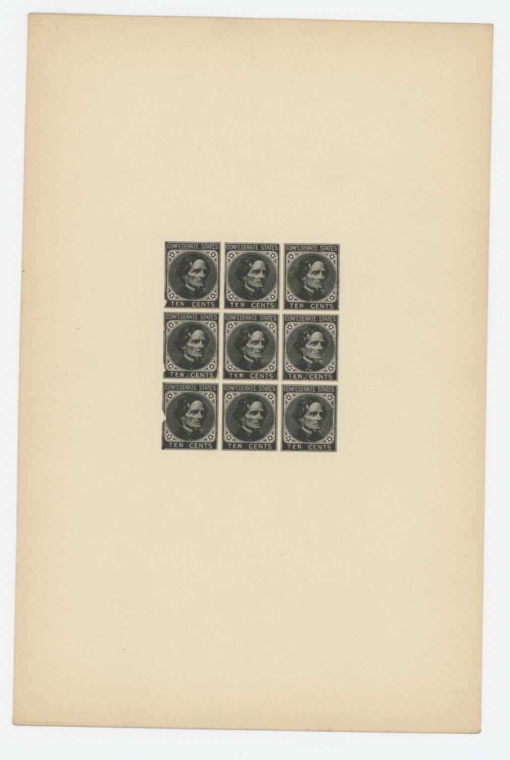 Mr Fancy Cancel CSA U-2-3b Balitmore Sec Columbus Sec 10c Altered Plt Cat $125