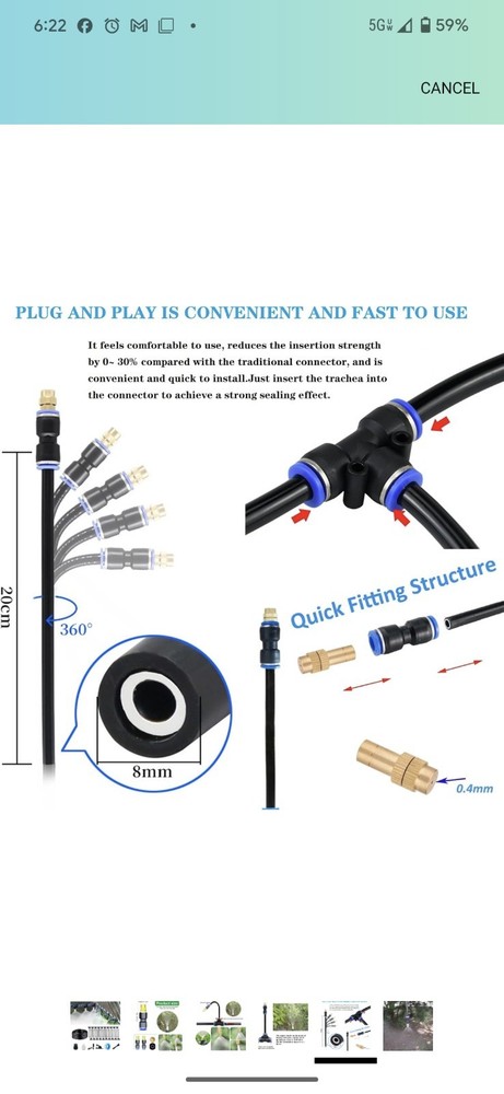 Update 82Ft Irrigation Copper Nozzle System, Automatic Irrigation System with...