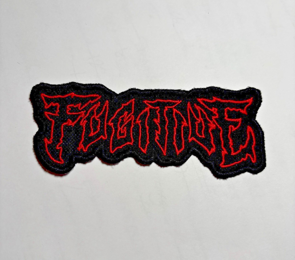 FUGITIVE Band Patch Embroidered Red/Black