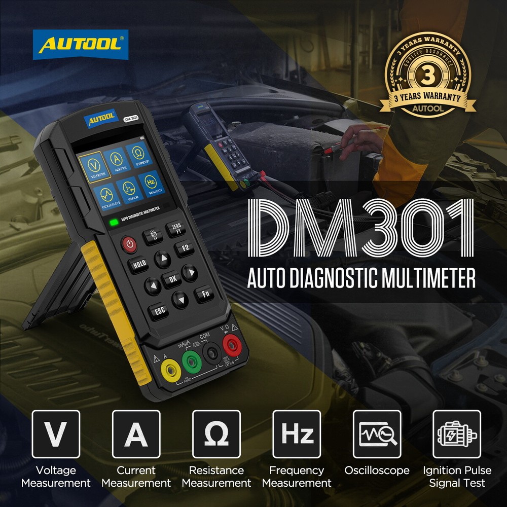 Car Diagnostic Tester Set Digital Auto Multimeter Voltage Current Detector USA