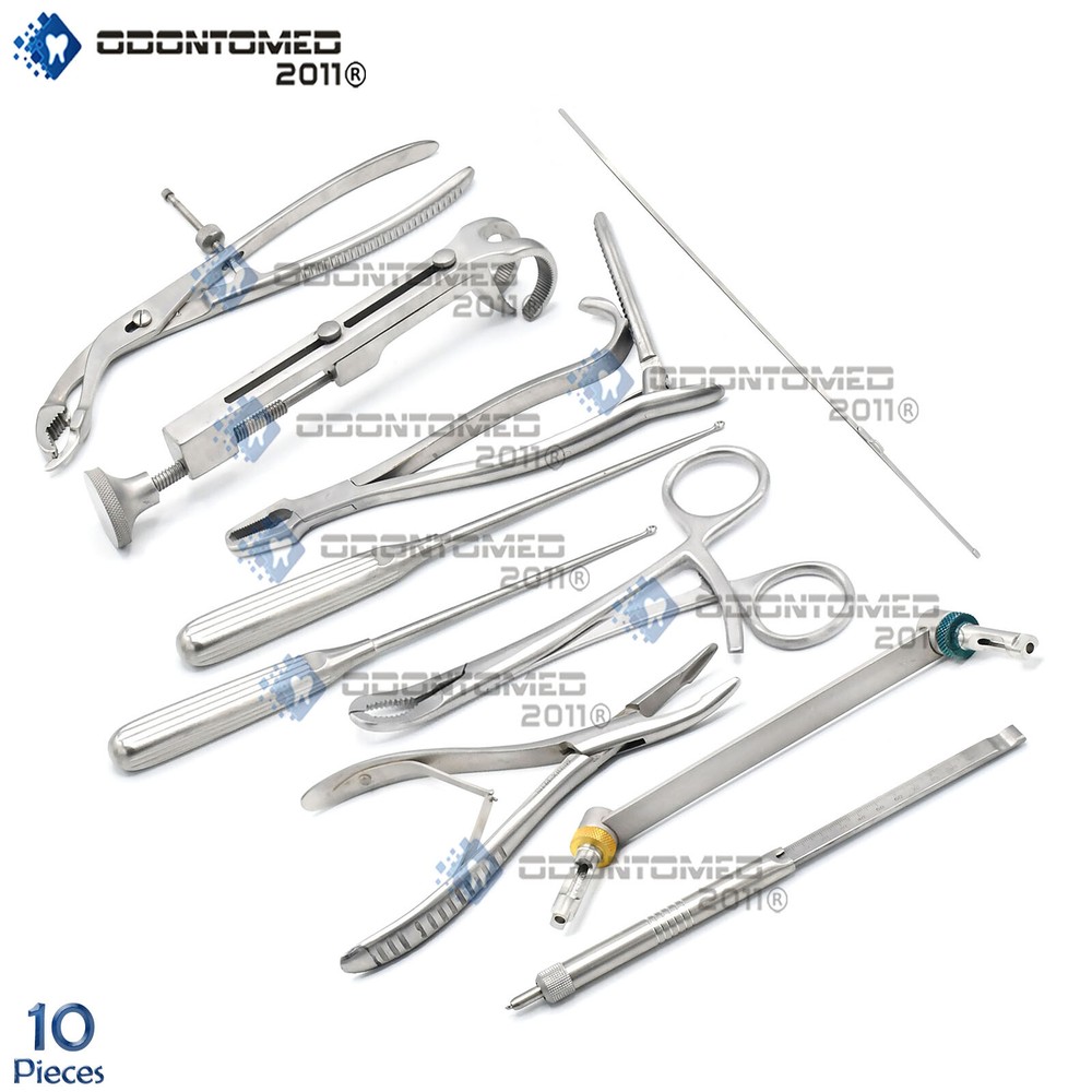 10 Asortead Orthopedic Surgical Instruments custom made set