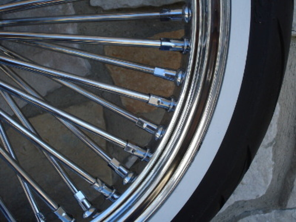 21X3.5 48 FAT SPOKE 00-07 WHEEL 120/70-21 SHINKO WW TIRE KIT FOR HARLEY TOURING