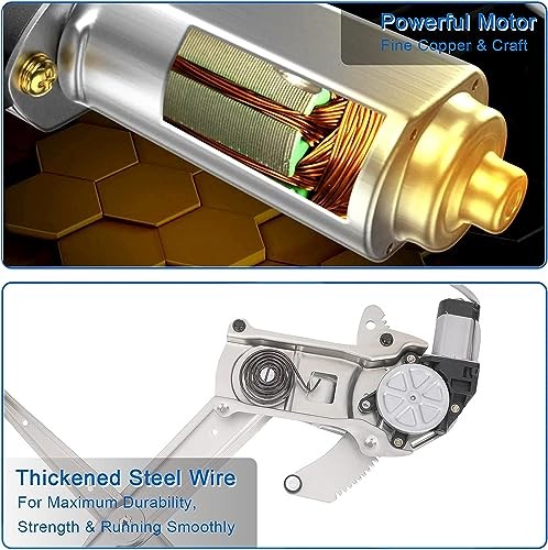 Power Window Regulator with Motor Compatible with Dodge Front Left Driver Side