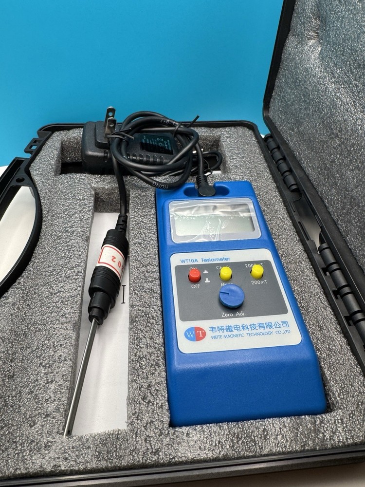 ONE WT10A LCD Tesla Meter Gaussmeter Surface Magnetic Field Tester+Ns Function