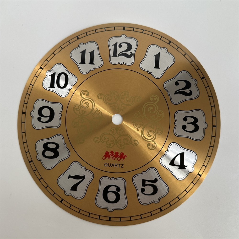 DIY Clock Face Aluminium Wall Clock Creative Application Elegant Design