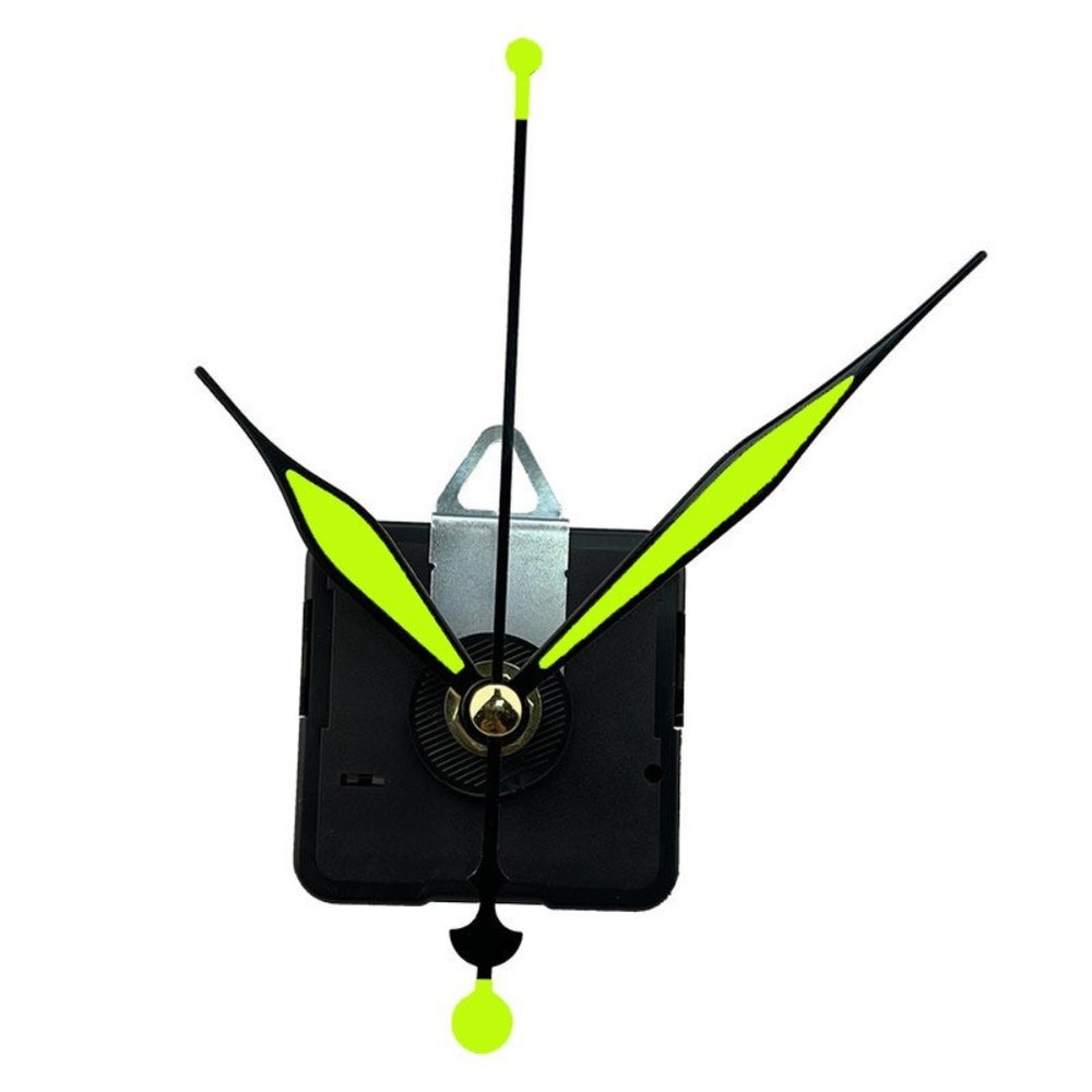 3Pcs 18mm Quiet Clock Movement Kit with 6 Sets Luminous Clock Hands Replacement