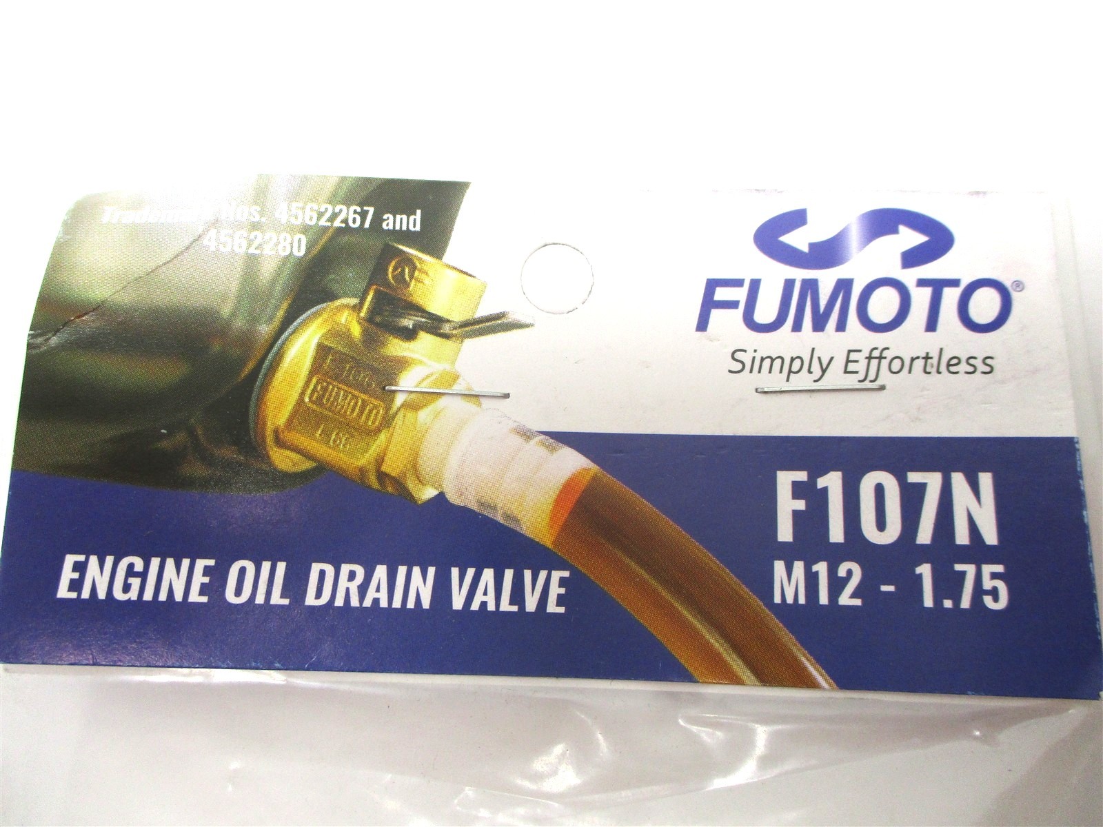 F107N NEW FUMOTO OIL DRAIN VALVE M12-1.75 WITH LONG NIPPLE