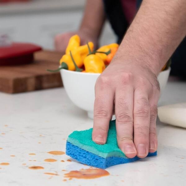 Scrunge Multi-Use Sponges 8 Count No Scratch Durable Design